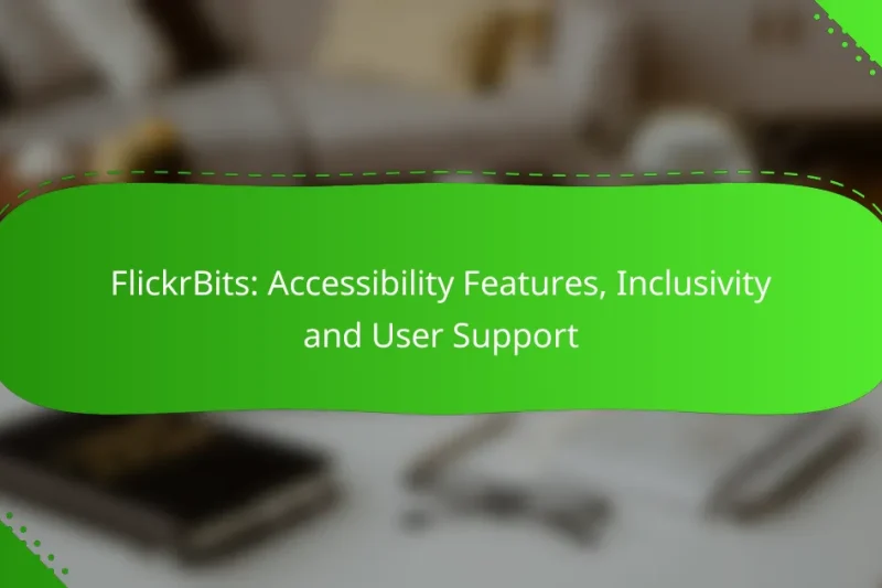 FlickrBits: Accessibility Features, Inclusivity and User Support