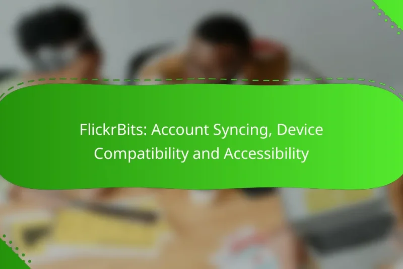 FlickrBits: Account Syncing, Device Compatibility and Accessibility