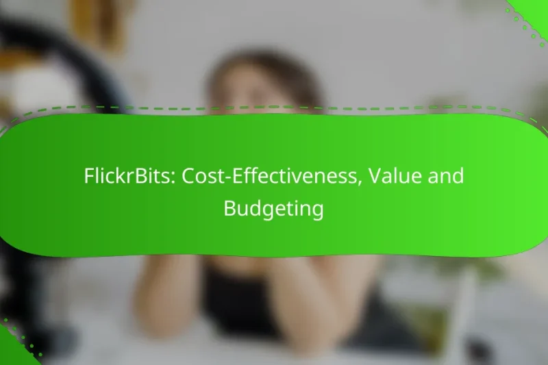 FlickrBits: Cost-Effectiveness, Value and Budgeting