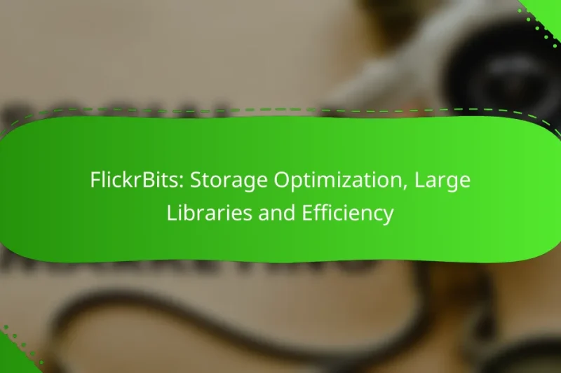 FlickrBits: Storage Optimization, Large Libraries and Efficiency